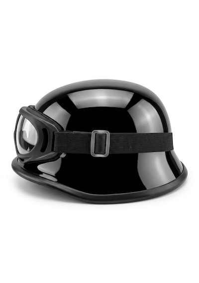 Mts M20 Chopper Kask Parlak Siyah