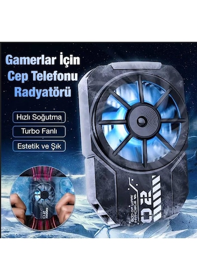 Memo Dl-a2 Cep Telefonu Soğutma Fanı Gamer Oyuncu Radyatör Soğutucu