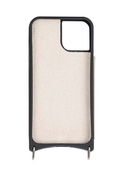Apple Uyumlu  iPhone 12 Pro Deri Askili Kilif Ufw Erc3 Bej 557298612
