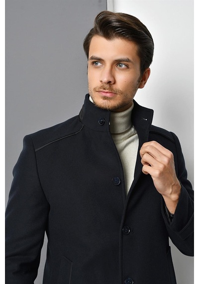 Plt8333 Dewberry Erkek Palto-Lacivert-Lacivert