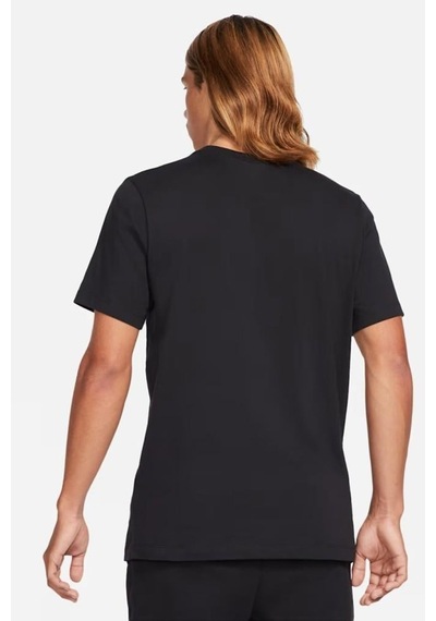 Nike Sportswear Swoosh Mens Tee Erkek Günlük Tişört Siyah Siyah