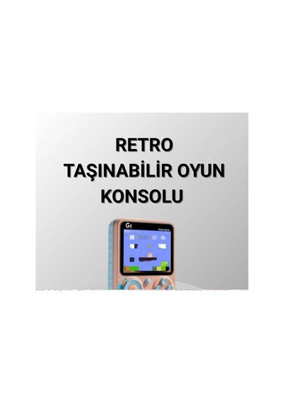 Mini Retro Oyun Konsolu 500 Oyunlu 3.0 İnç Ekran Ve Şarjlı Batarya - 14997