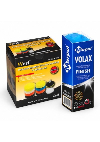 Sanplaza Volax Metal Parlatıcı Cila Ve 11 Parça Pasta Cila Polisaj Sünger Seti