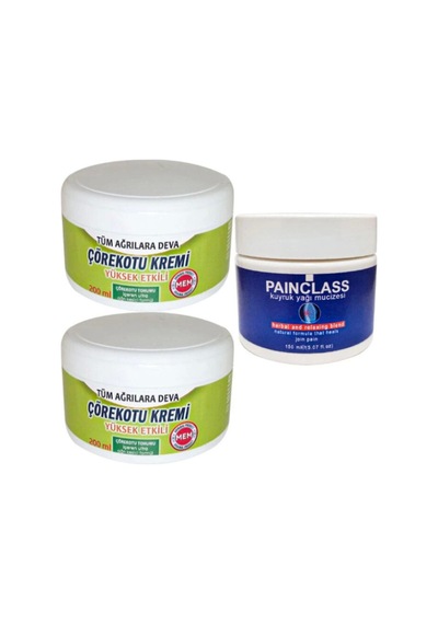 Süper Çörek Otu Kremi Xl Boy 2x200 Ml +150 Ml Kuyruk Yağı Kremi Painclass