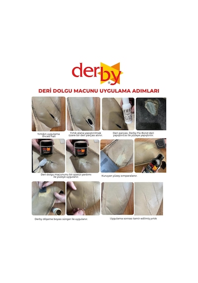 Derby Krem Deri Tamir Macunu Çatlak Ve Yırtık Deri Kremi