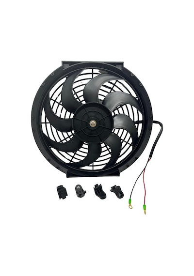 12v Fan Motoru Üfleyici Aksiyel 11 " Helis Dış Çap 320 Mm