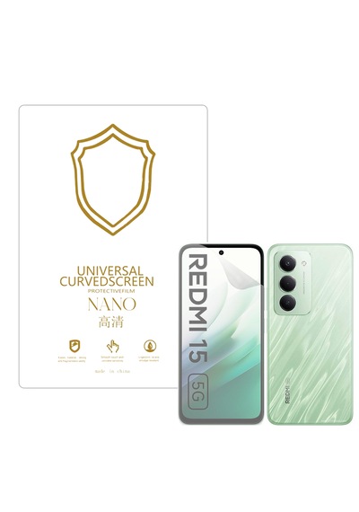 Xiaomi Redmi Note 15 İle Uyumlu Full Tpu Nano Ön Ekran Koruma Filmi - Ekm101