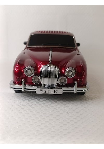 Nostaljik Radyo Oyuncak Araba Müzik Çalar Bluetooth Hoparlör Usb Tf Aux Sd Kart Ses Bombası - Kırmız