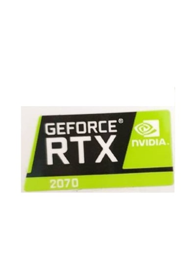 OEM Nvidia Geforce RTX 2070 Sticker Yatay Etiket D109