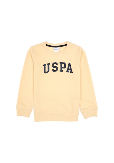 U.S. Polo Assn. Erkek Çocuk Beyaz Basic Bisiklet Yaka Sweatshirt 50313830-VR110