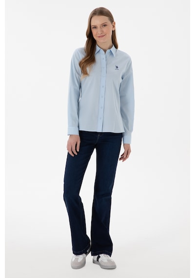 U.s. Polo Assn. Kadın Açık Mavi Gömlek Basic 50298091-vr003 Acık Mavı Açık Mavi