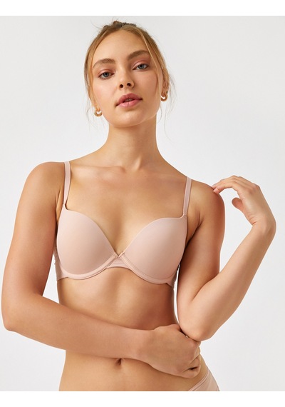 Koton Push Up Sütyen Destekli Dolgulu Kaplı Balenli Ten Rengi 2ylk11378bk Ten Rengi