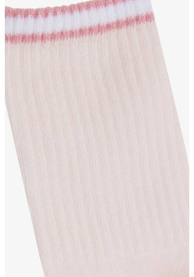Artı Kız Çocuk Soket Çorap Çizgili 7-14 Yaş, Pembe-pembe Pembe