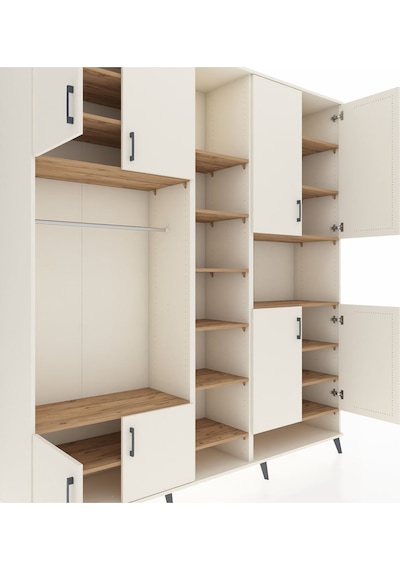 Hyperion Dolap 18 Raflı 8 Kapaklı Tek Askılı 220x44x243 Aytaşı-aytaşı/çam Aytası/atlas Çam Hyperion Dolap 18 Raflı 8 Kapaklı Tek Askılı 220x44x243 Aytaşı-aytaşı/çam Aytası/atlas Çam