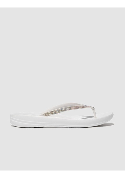 Fitflop Iqushıon Sparkle R08 Beyaz Kadın Parmak Arası Terlik Beyaz