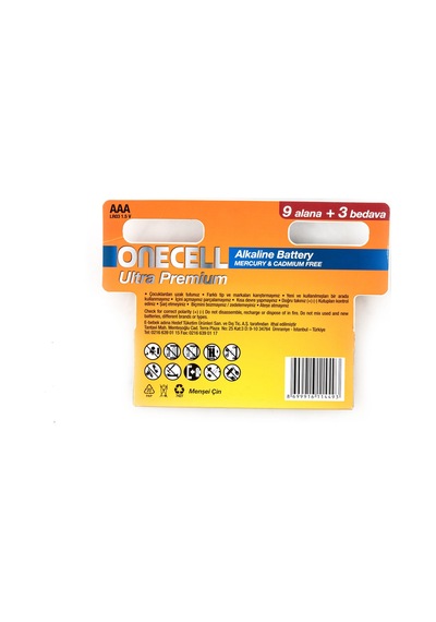 Ultra Premium Alkalin 1,5 V. 12'li Aaa Boy Pil
