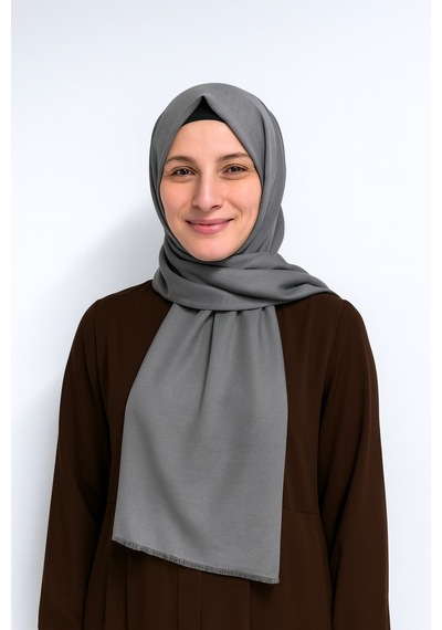 Bilenler Pamuklu Cotton Şal Gri