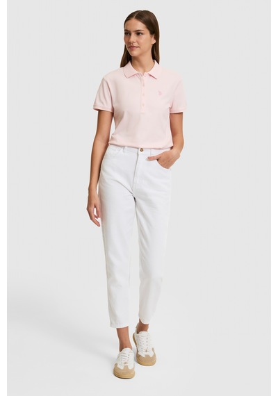 U.S. Polo Assn. U.s. Polo Assn. Kadın Açık Pembe Tişört Basic 50321818-vr078 Acık Pembe