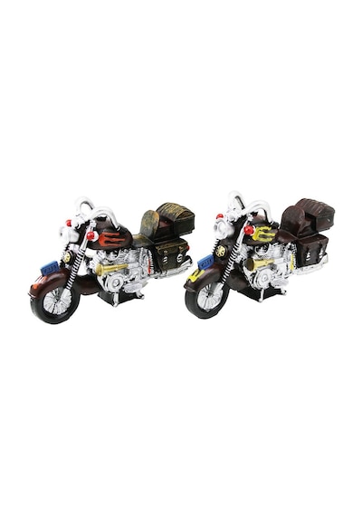 İbico İ12-203-a Motosiklet Vintage Dekoratif Biblo Ve Kumbara - Renkli Reçine 25 Cm
