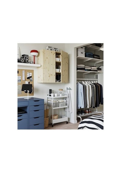 Ikea Nıssafors Servis Arabası, Beyaz, 50,5x30x83 Cm