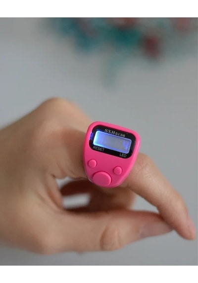 Mini Işıklı Zikirmatik Pembe Pembe