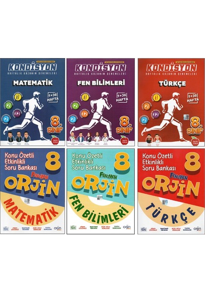 Newton Kondisyon+orjin Matematik+türkçe Fen B. 6 Kitap
