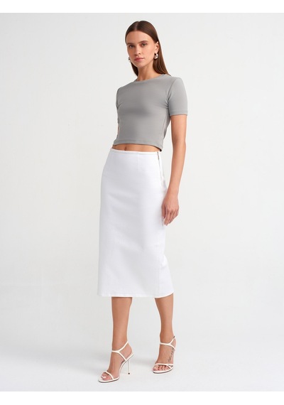 Dilvin Crop T-shirt Gri