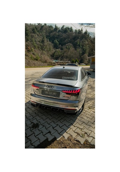 Audi A4 B9 Bagaj Spoiler 2016-2024 Parlak Siyah Sportif Arka Spoiler
