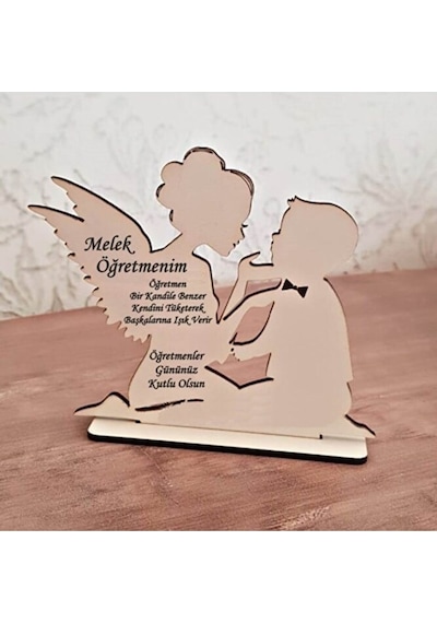 Melek Öğretmenim Hediye Plaket