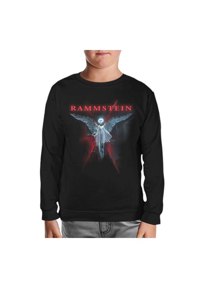 Lord Tshirt Rammstein - Rising Angel Siyah Çocuk Sweatshirt 001