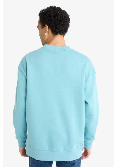 Defacto Boxy Fit Bisiklet Yaka Baskılı Sweatshirt X8282az25augn203 Yeşil Defacto Boxy Fit Bisiklet Yaka Baskılı Sweatshirt X8282az25augn203 Yeşil