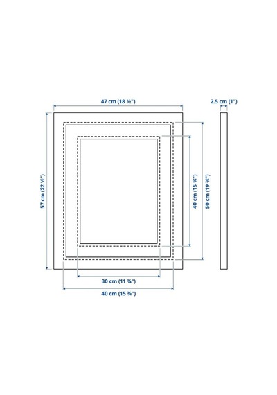 Ikea Edsbruk Fotoğraf Çerçevesi 40 X 50 Cm Beyaz