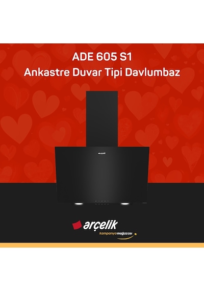 Arçelik ADE 605 S1 Ankastre Duvar Tipi Davlumbaz