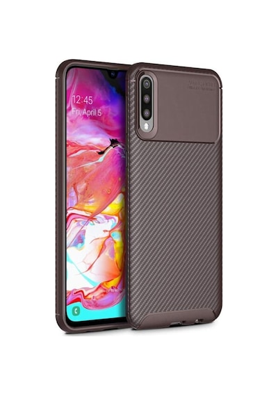 Samsung Galaxy Uyumlu A70 Karbon Görünüm Negro Silikon Kilif 545283881