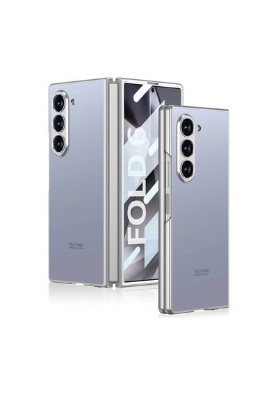 Samsung Galaxy Uyumlu Z Fold 6 Kılıf Titanyum Metal Tasarımlı Zore Kıpta Caz Kapak Çok Renkli
