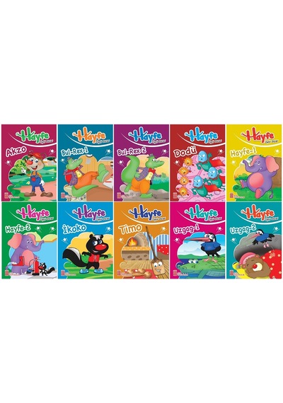 2.sınıf Okumayı Sevdiren Renkli Resimli Hikayeler 7 - 10 Kitap