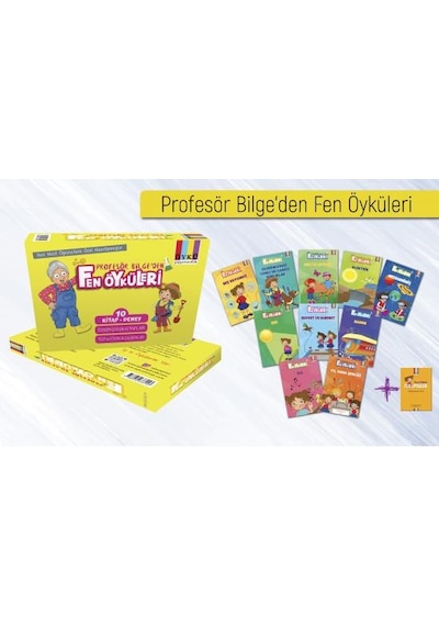 Öykü 3. Sınıf Profesör Bilgeden Fen Öyküleri Seti 10 Kitap