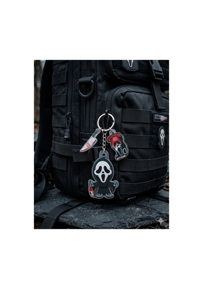 Owl Bag Scream Ghostface Desenli Charmlı Acrylic Anahtarlık Çanta Süsü Mıx