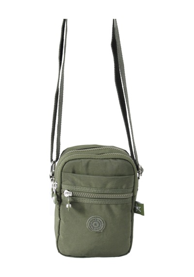 M 227 Mega Bag Krinkıl Kumaş Unisex Küçük Omuz Çantası, Telefonluk Yeşil-yesil
