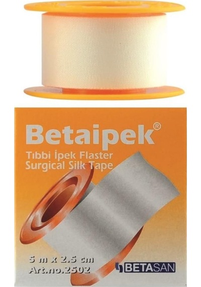 Betasan Betaipek Flaster Bant Tıbbi İpek Flaster 5 M x 2.5 CM