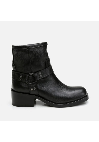 Hotiç Hakiki Deri Siyah Kadın Western Topuklu Bot 01boh297190a100 Siyah-black Siyah