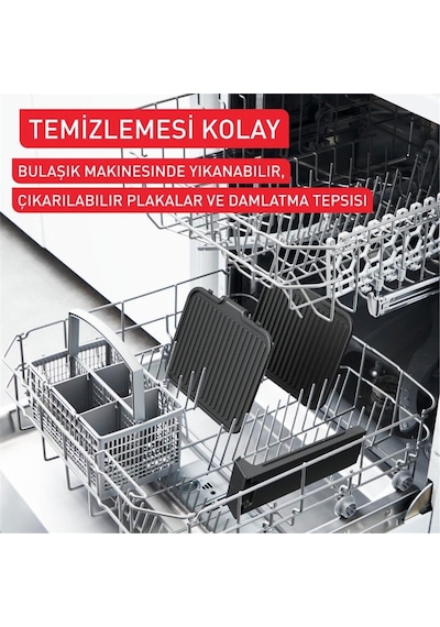 Tefal SuperGrill 3in1 6 Dilim Kapasiteli 2000 Watt Barbekü Izgara ve Tost Makinesi