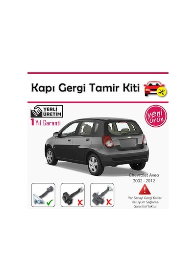 Barrer Chevrolet Aveo Kapı Gergi (Limitör) Tamir Kiti 2002-2012