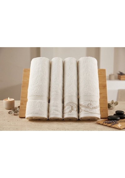Özdilek Paısley Krem-krem Best Set Hamam Takımı