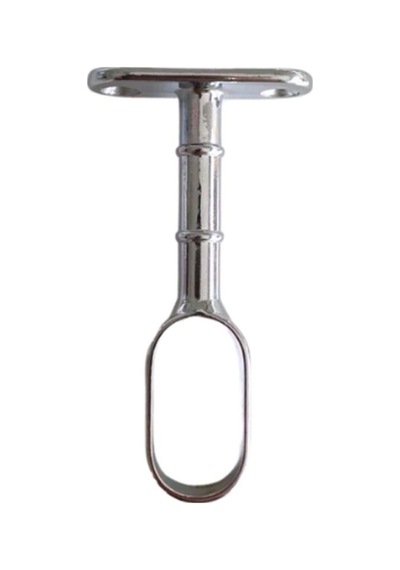 Oval Ayaklı Açık Askı Borusu Flanşı Mobilya Oval Boru Flanşı 2 Adet İç Ölçüleri En:15mm Boy:25mm