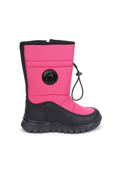 Kiko Kids Nuh Fermuarlı Çocuk Kar Botu Ayakkabı Fuşya 001