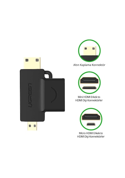 Ugreen Micro Mini Hdmı Dönüştürücü Adaptör, 20144