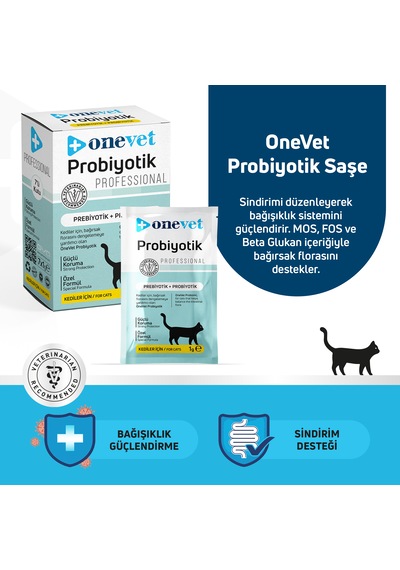 Onevet Probiyotik Saşe 7x1 Gr Kediler İçin Sindirim Destekleyi...
