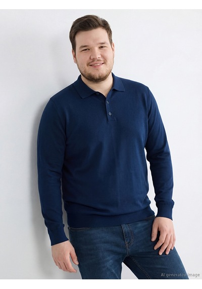 Lcwaıkıkı Classic Lacivert Polo Yaka Erkek Triko Kazak