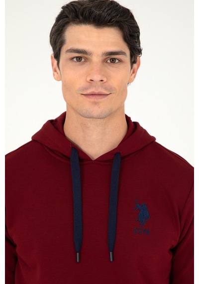 U.s. Polo Assn. Erkek Bordo Sweatshirt 50289059-vr014 Bordo